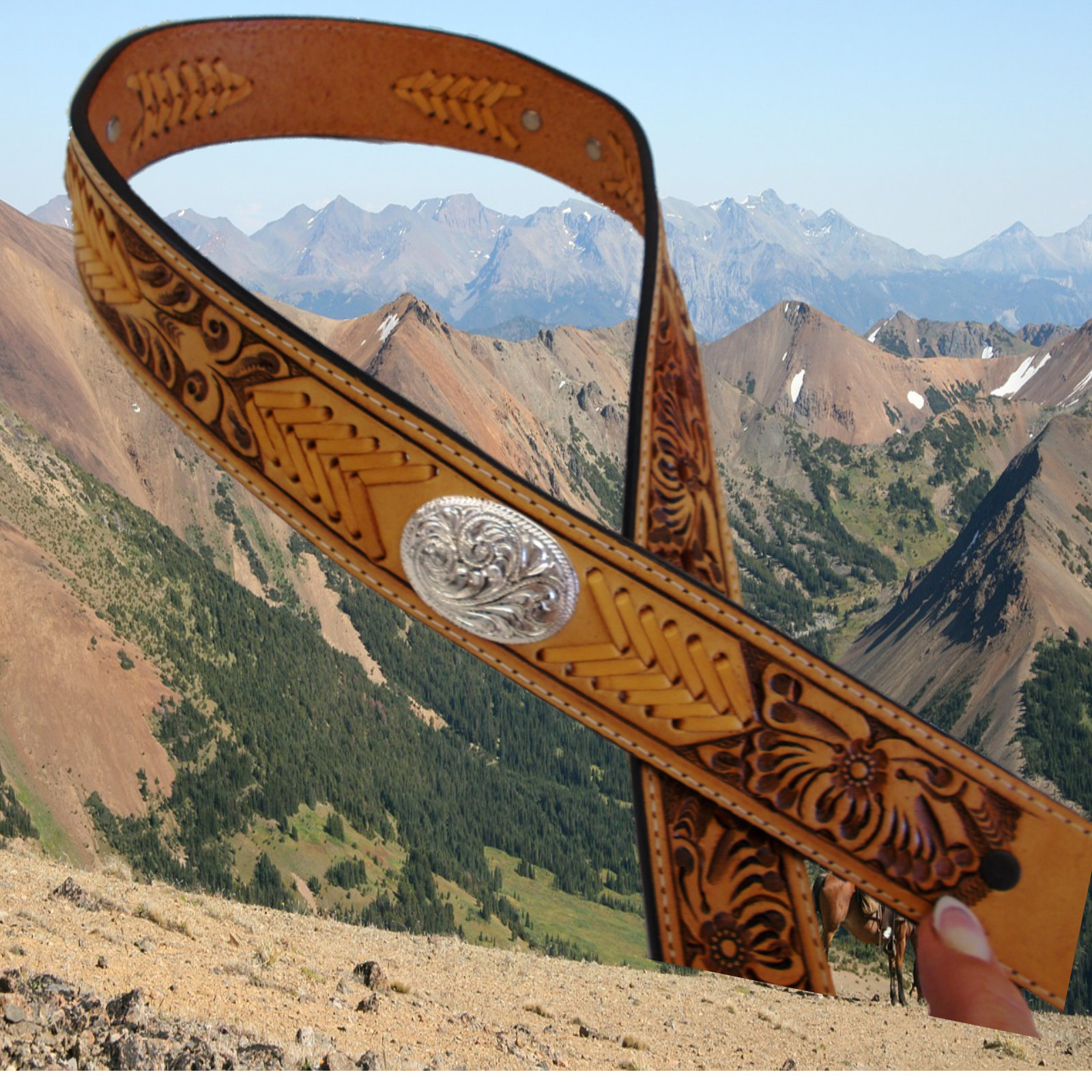 Western Gürtel Continental 1005, Western Belt mit Silberconcho