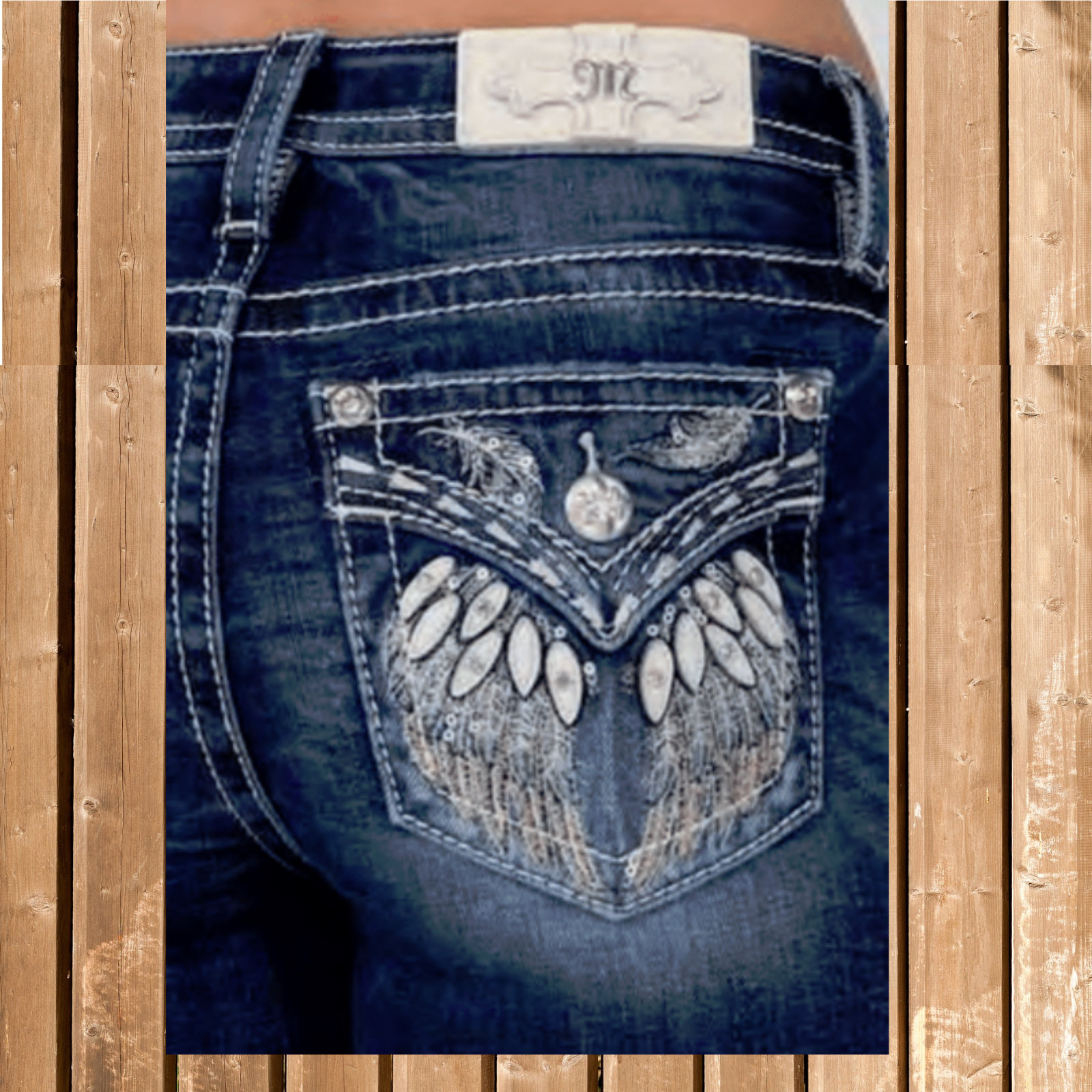 Miss Me Jeans Straight, M5082T, Miss Me Designerjeans, neues Mod