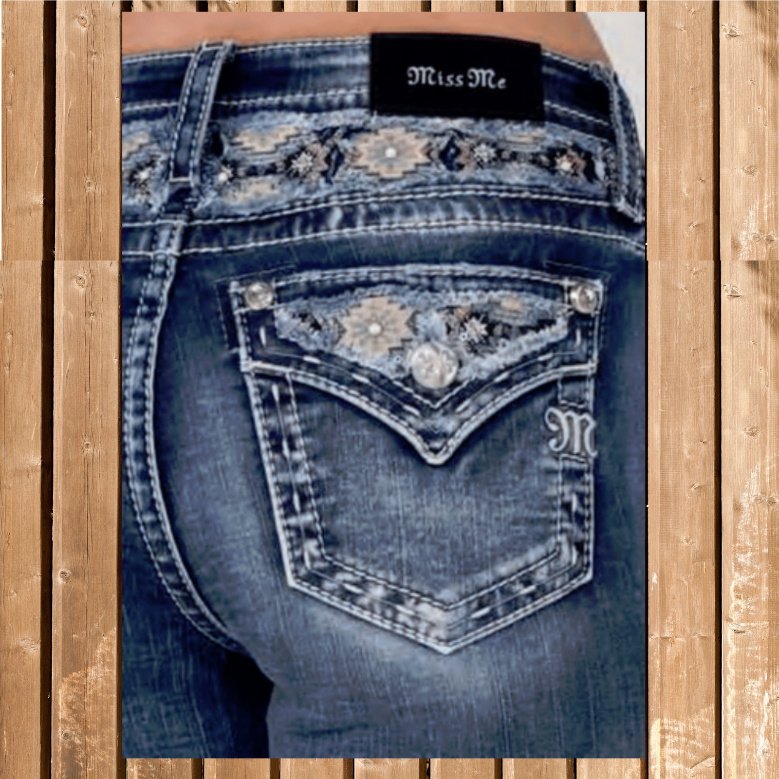 Miss Me Jeans Straight M9263T, Miss Me Designerjeans, neues Mode