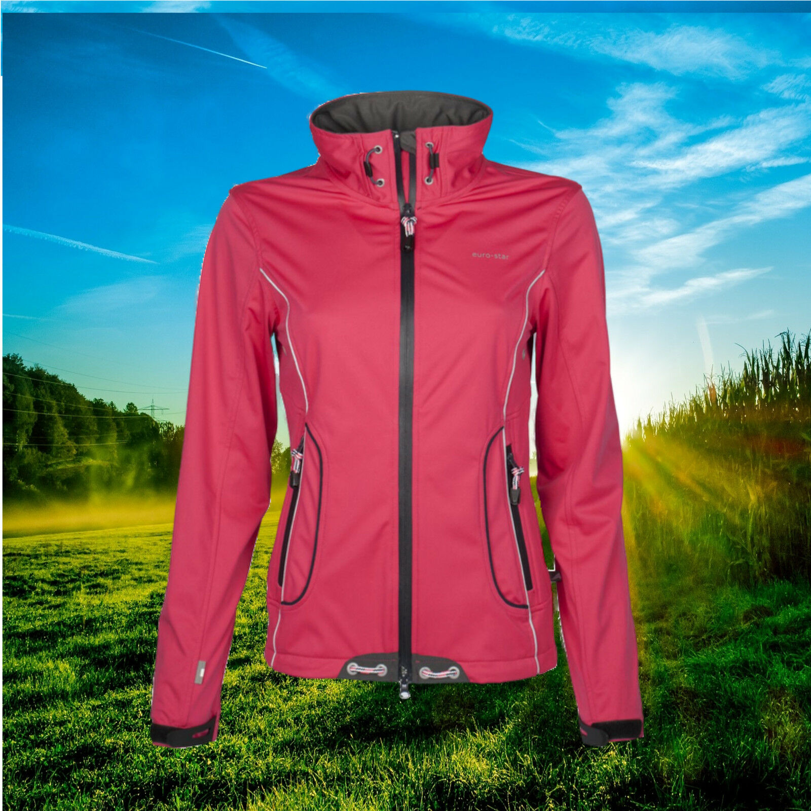 Softshell Jacke Fabienne von Eurostar, raspberry