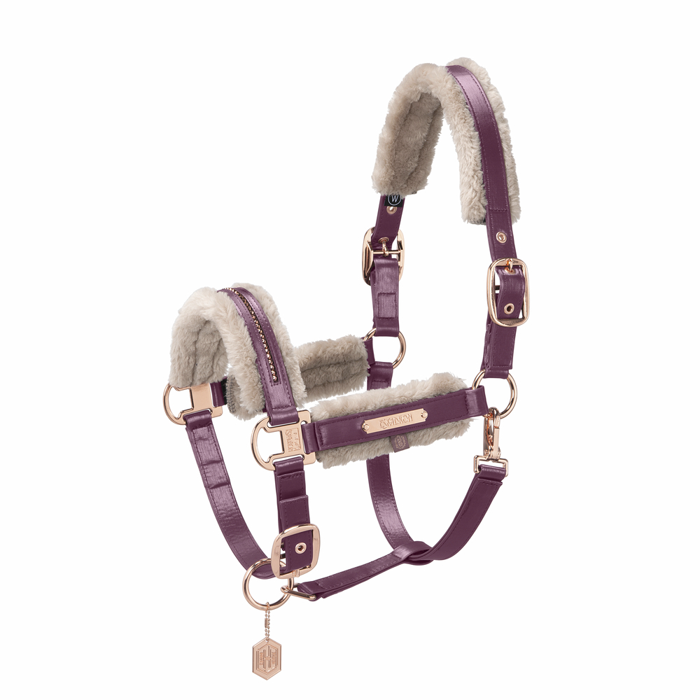Eskadron Halfter Glamslate Double Pin, cassis