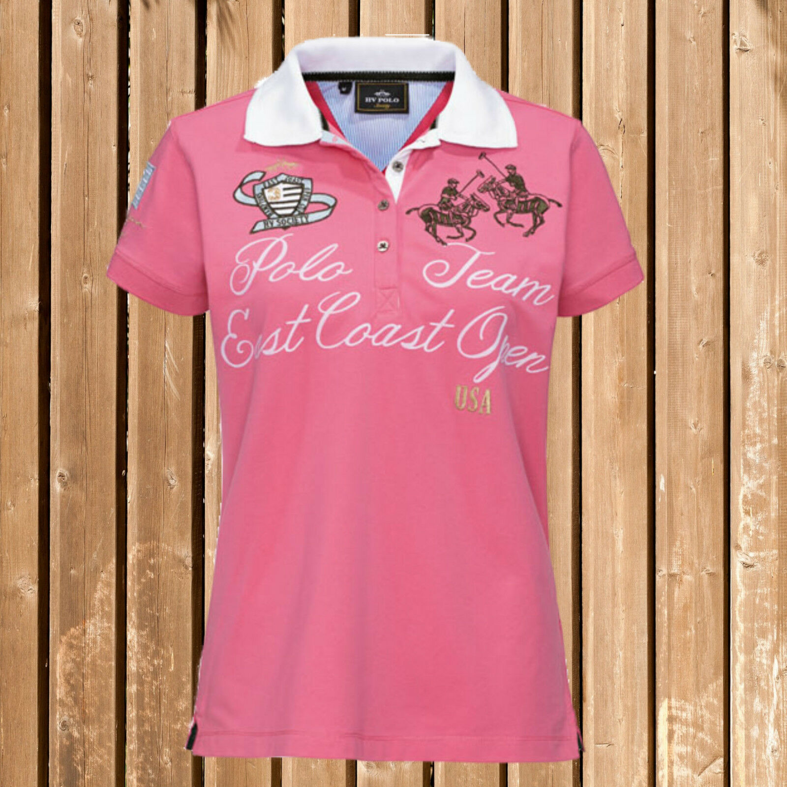 HV Polo Shirt Halliday, HV Polo Kurzarm T-shirt, candy