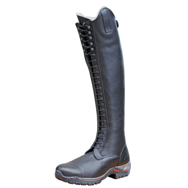 Winterreitstiefel Narvik, Euroriding Winter Leder Reitstiefel mi