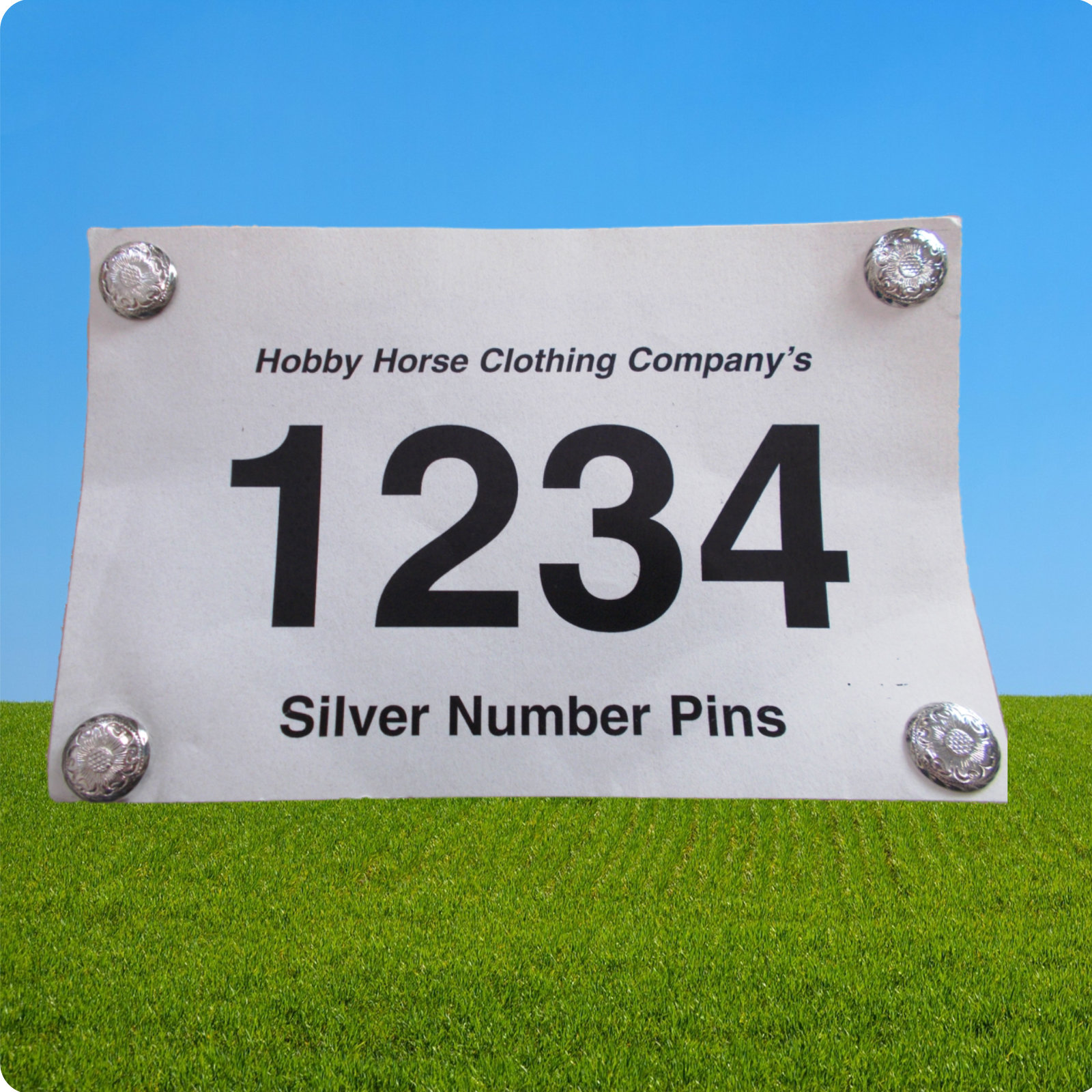 Number Pin, Startnummernhalter, Clothing Number Pin, 4 Stück